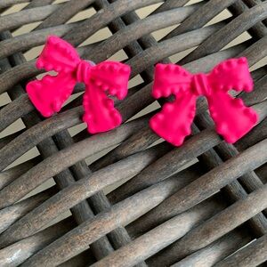 Cute, bright pink bows